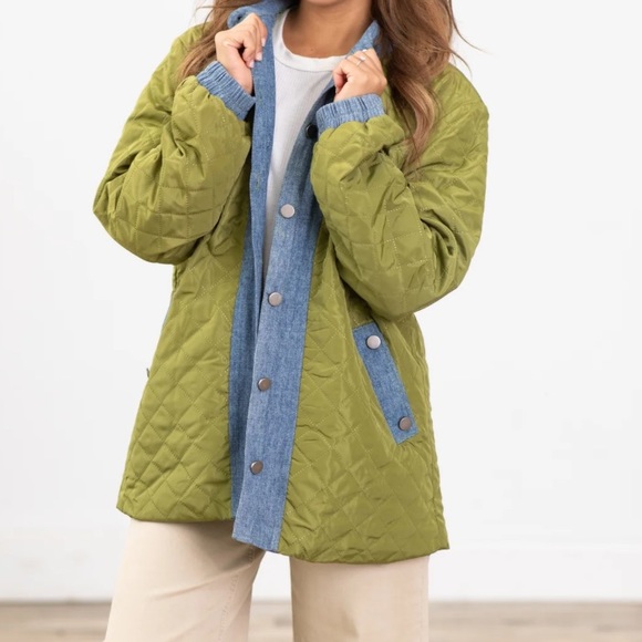 29 Fabulous Contrast Quilt Stitch Button Jacket - Picture 2 of 8